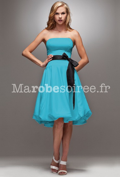 Robe turquoise cocktail