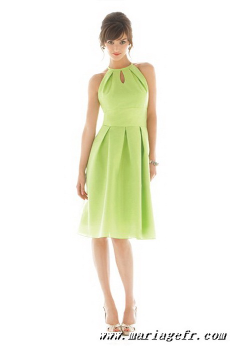 Robe vert anis