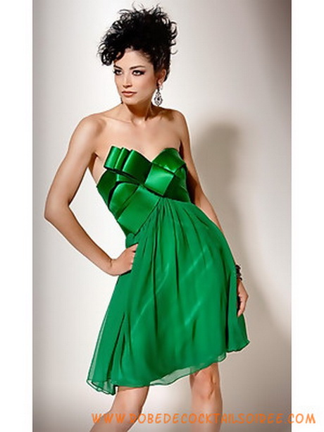 Robe verte bustier