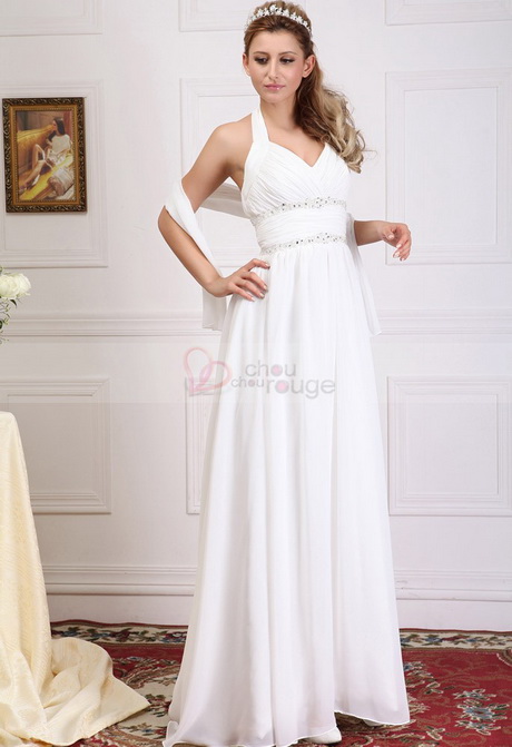 Robes blanches longues