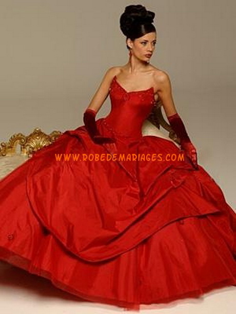 Robes de mariee rouge