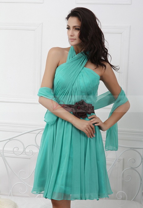 Turquoise robe de bal