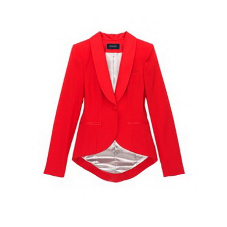 Veste tailleur rouge