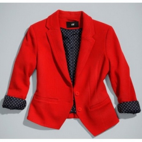 Veste tailleur rouge