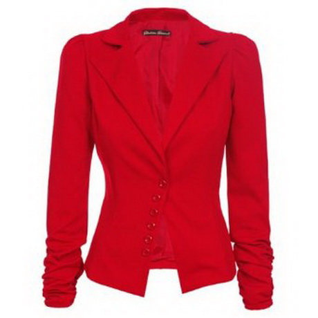 Veste tailleur rouge