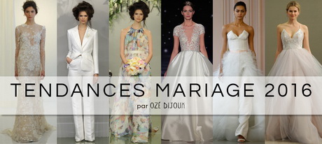 Tendance robe mariée 2016