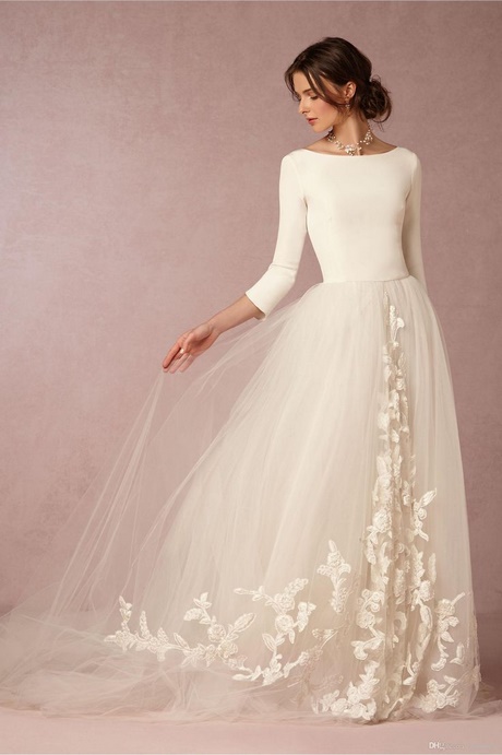 Robe de mariée manche longue 2018