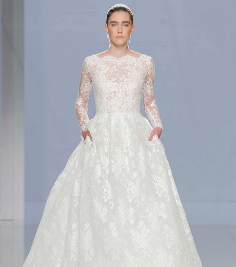 Robe de mariée manche longue 2018