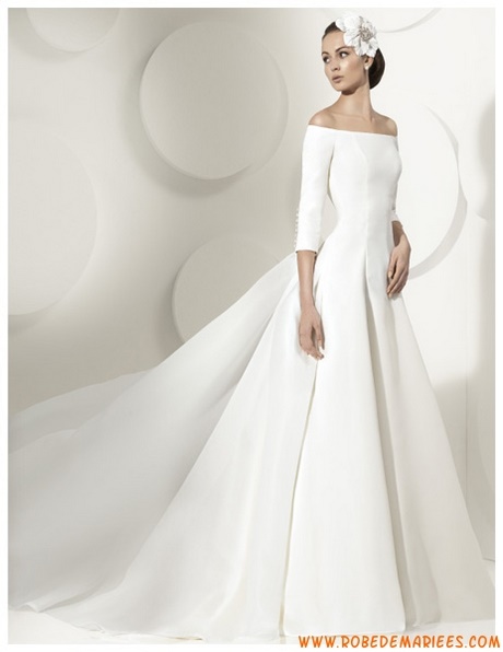 Robe de mariée manche longue 2018