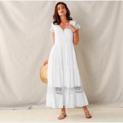 Robe longue blanche ete 2019