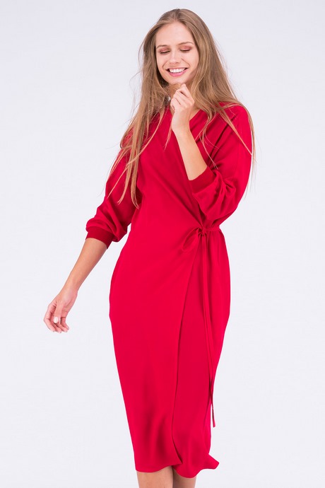 Robe rouge hiver 2019