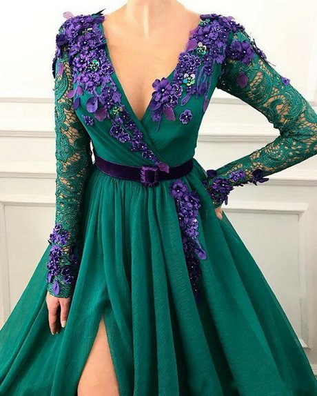 Robe en dentelle longue 2022