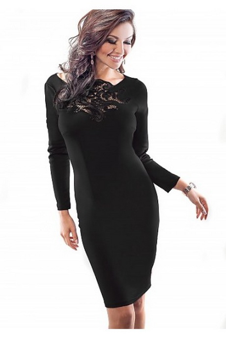 Robe courte noire dentelle