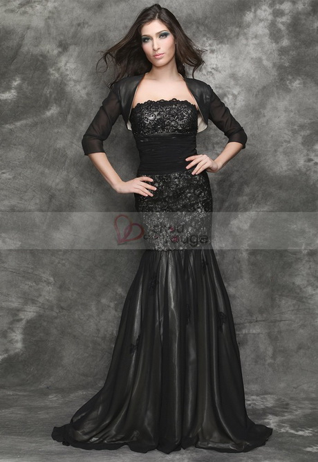 Robe de soirée noir dentelle