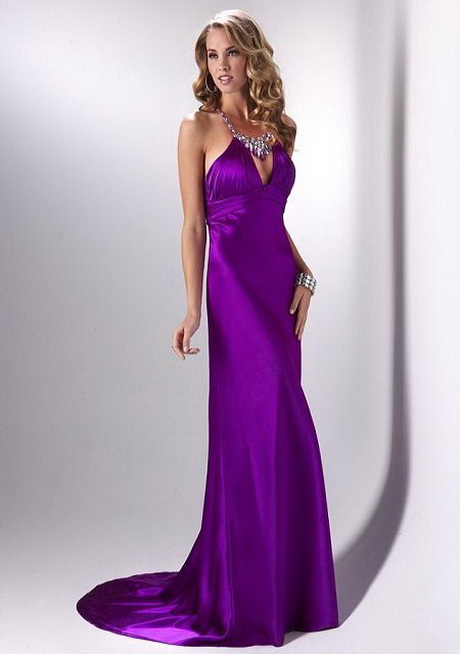 Robe de soiree en satin