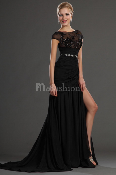 Robe de soiree manche dentelle