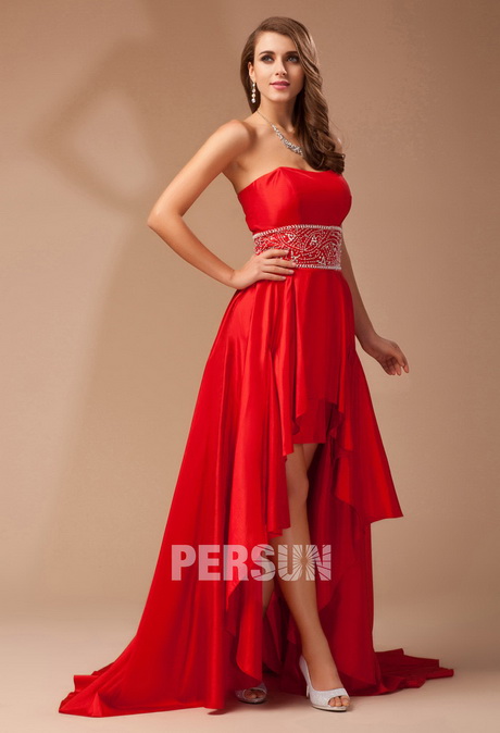 Robe de soiree rouge longue