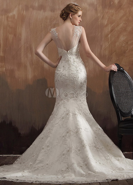 Robe dentelle blanche mariage