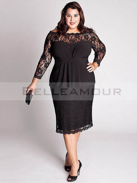 Robe dentelle manche longue