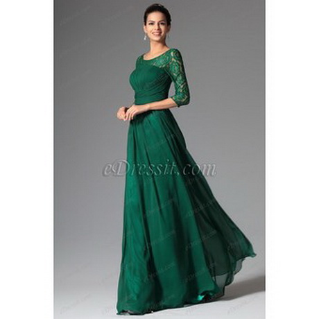 Robe dentelle vert