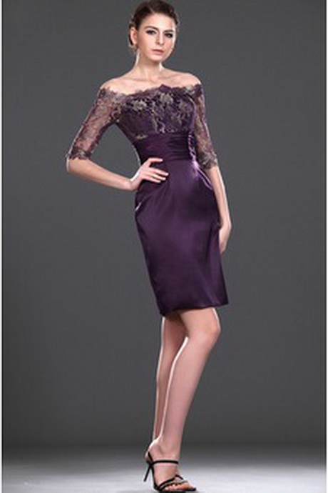 Robe dentelle violette