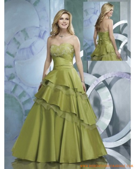 Robe mariée verte