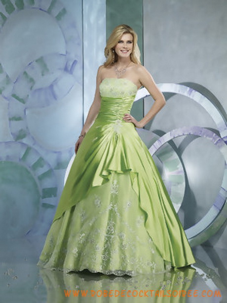 Robe mariée verte