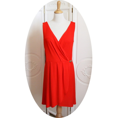 Robe portefeuille rouge