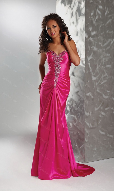 Robe rose longue