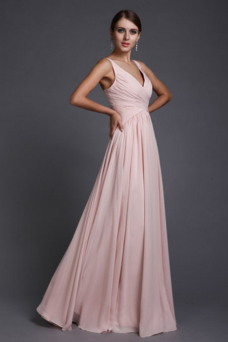 Robe rose longue