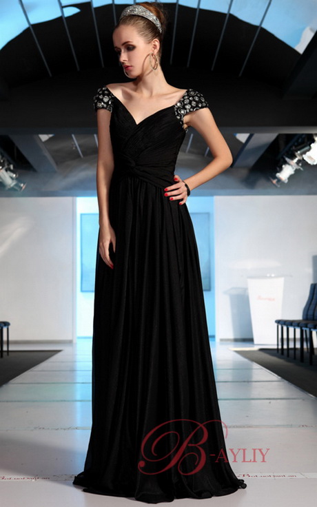 Robe soiree longue noire