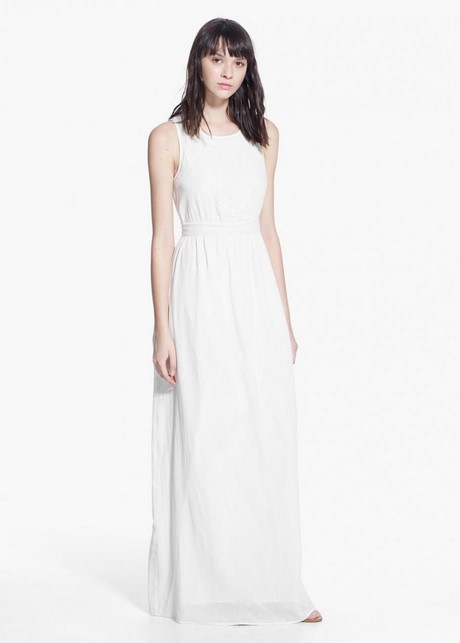 Longue robe blanche ete