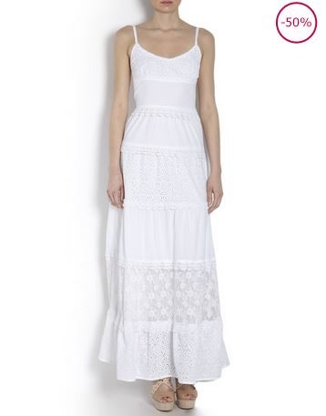 Longue robe blanche ete