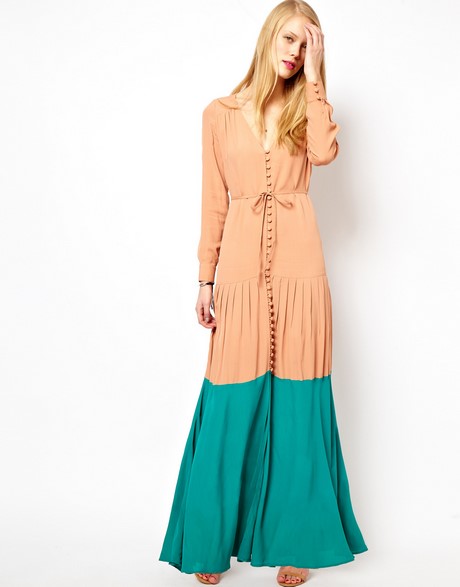 Maxi robe manche longue