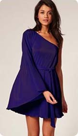 Robe asymétrique femme