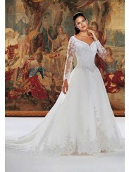 Robe avec dentelle pour mariage