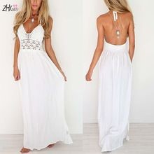 Robe blanche longue ete