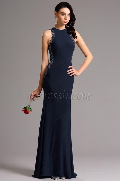 Robe bleu marine longue