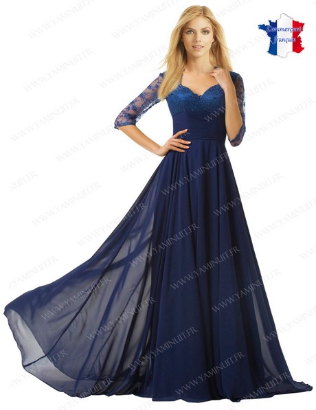 Robe ceremonie longue femme