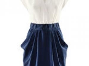 Robe chic bleu marine