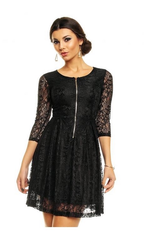 Robe cocktail courte noire