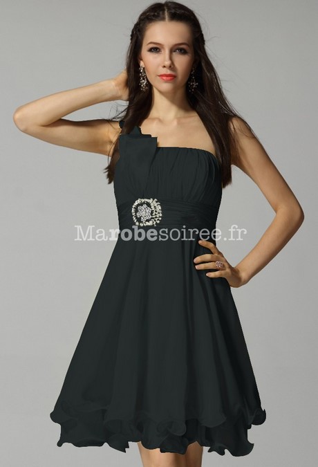 Robe cocktail courte noire