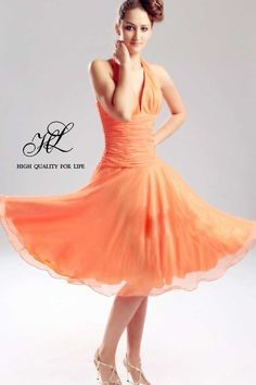 Robe cocktail orange