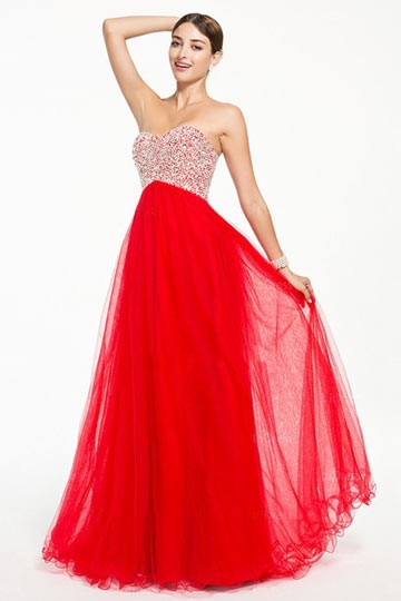 Robe de fete rouge