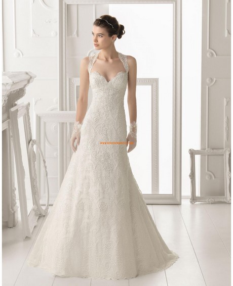 Robe de mariée avec bretelle