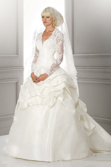 Robe de mariée avec manche longue