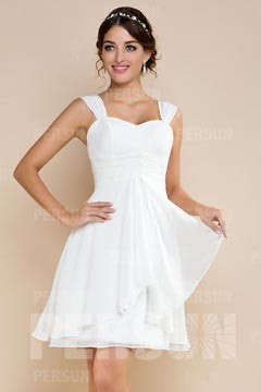 Robe de mariée blanche courte