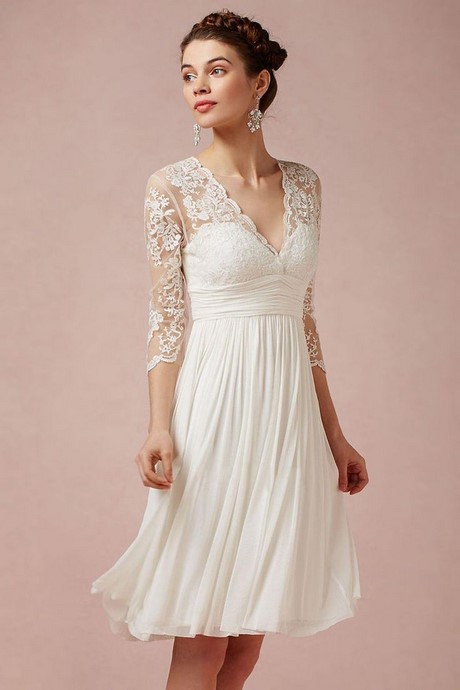 Robe de mariée courte hiver