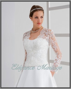 Robe de mariée manche longue en dentelle