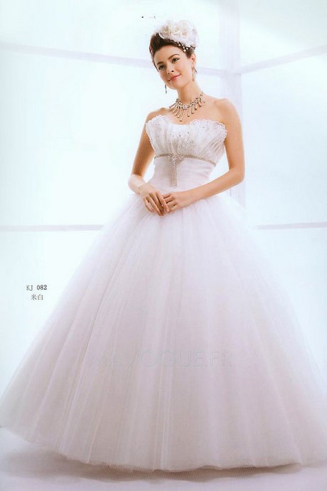 Robe de mariée princesse avec bretelle